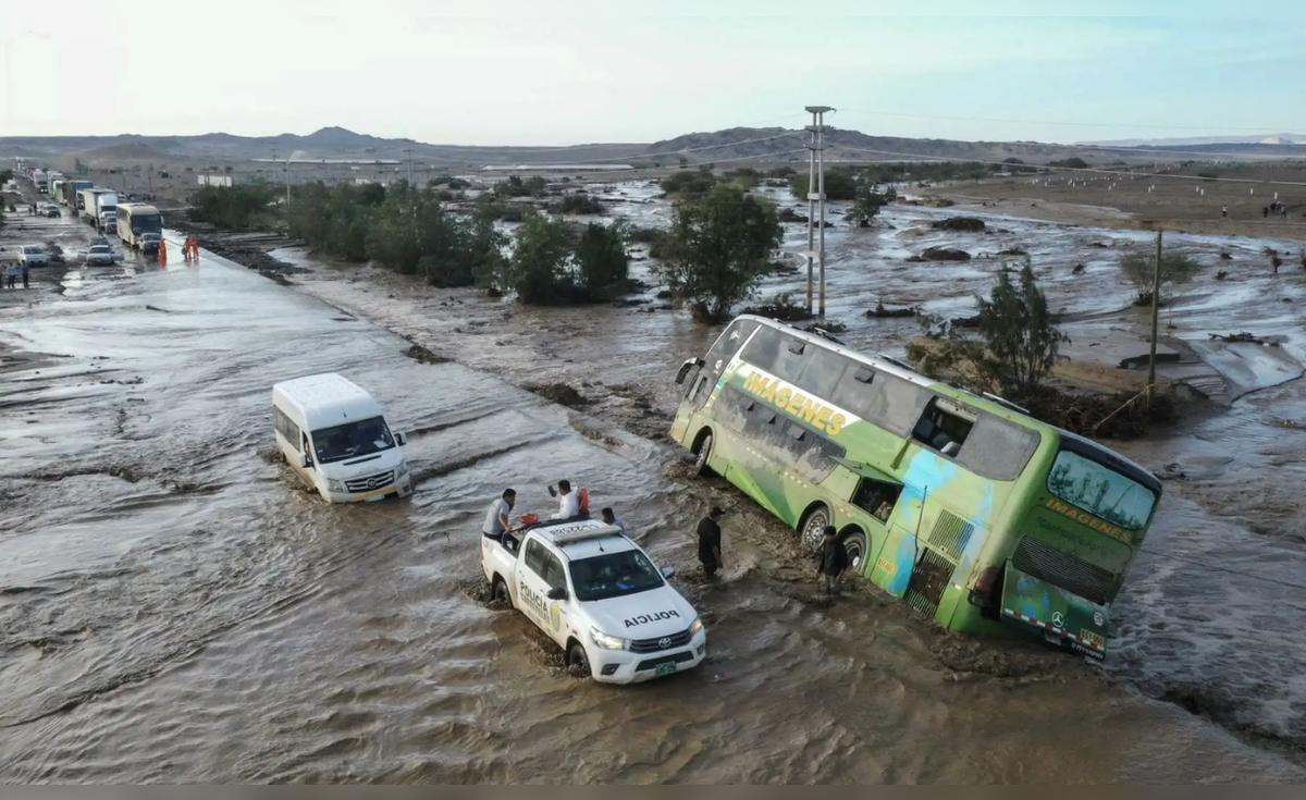 Zonas de riesgo por lluvias intensas en Perú