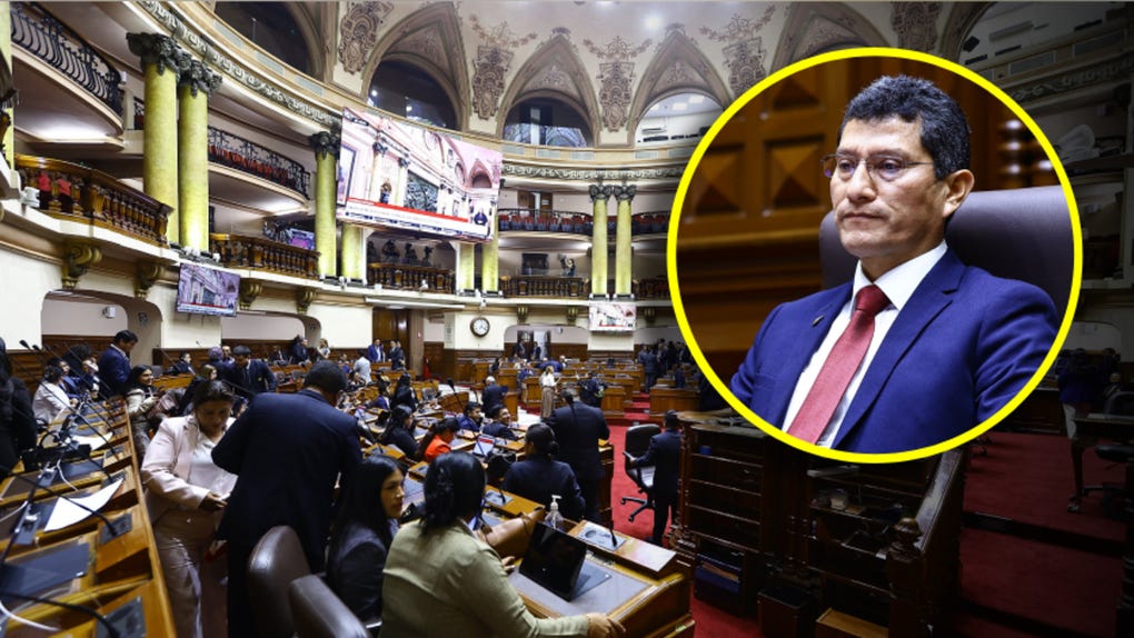 El congresista Harvey Colchado durante su intervención en la Comisión de Ética