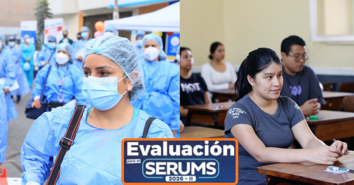Profesionales de la salud ingresando a una sede de evaluación del SERUMS 2026-II