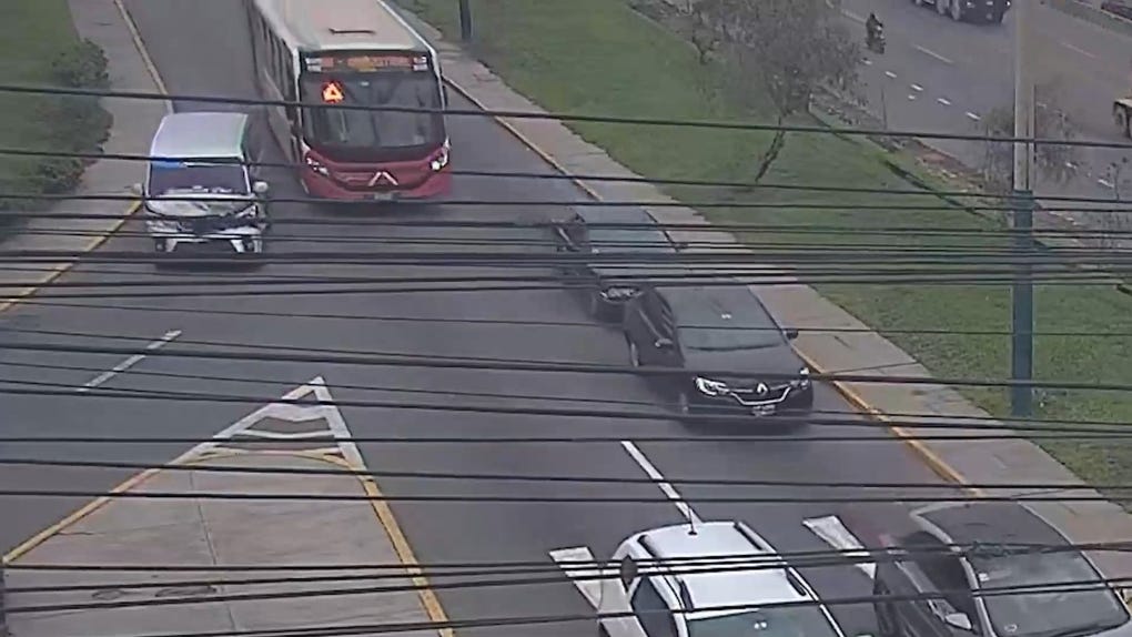 Incidente en la Panamericana Sur a la altura del distrito de Surco
